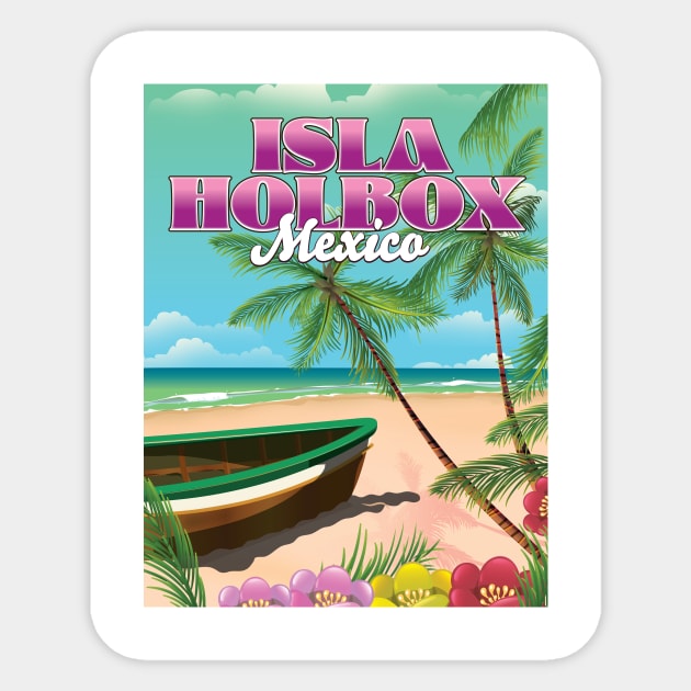 Isla Holbox Mexico Sticker by nickemporium1